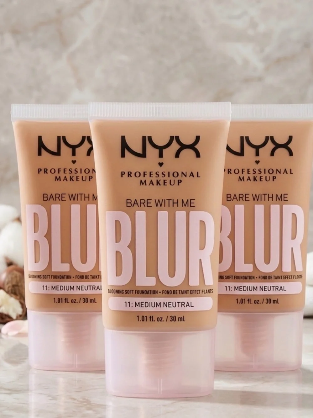 NYX Bare With Me Blur Primer - Deep Golden (3 Pack)